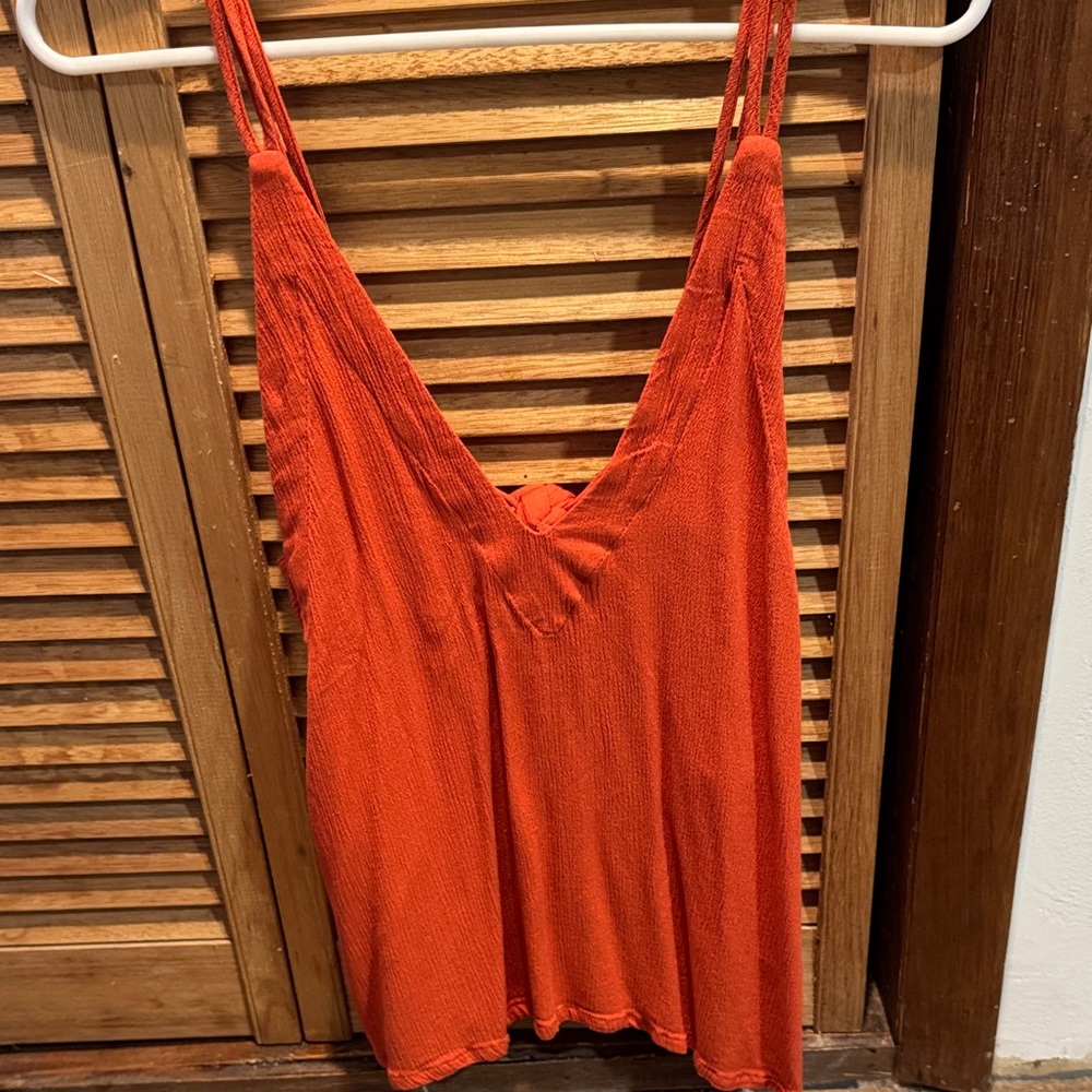 Lulu's Vibrant Orange Tank Top